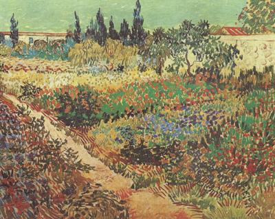 Vincent Van Gogh Flowering Garden with Path (nn04)